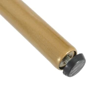 Vinsetto Round End Table with Storage Drawers, Modern Faux Marble Tabletop, Metal Legs and Handles, Black+Gold(m-11)