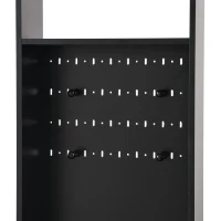 Contemporary Hall Tree with Cushioned Storage Bench, Multifunctional Coat Rack Stand, with Pegboard and 4 Hooks, 39.5" L x 12" W x 71" H, Black(m-11)