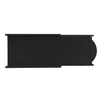 Mobile Multi-Layer Storage End Table with Lockable Wheels, Cream Style Side Table, 12" Narrow Nightstand, 31.5" L x 12" W x 21.5" H, Black(m-12)