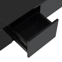 Vinsetto Coffee Table with Hidden Storage, Extendable Cocktail Table with Drawers, Sliding Top for Living Room, 39.5" L x 22" W x 12.5" H, Black(m-10)