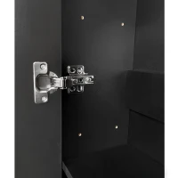 Vinsetto Multifunctional Shoe Cabinet with Storage Shelf, 6 Drawers, 4 Hooks and Tempered Glass Doors, Modern Hall Tree, 62" L x 7" W x 82" H, Black(m-10)