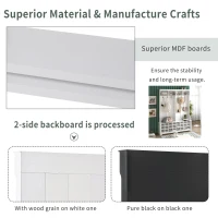 60" Modern Wide Hall Tree with Metal Hooks, Entryway Bench, 24 Shoe Cubbies and Ample Storage, Coat Rack for Hallway, White(m-7)