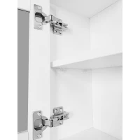 Multifunctional Shoe Cabinet with Storage Shelf, 6 Drawers, 4 Hooks and Tempered Glass Doors, Modern Hall Tree, 62" L x 7" W x 82" H, White(m-10)