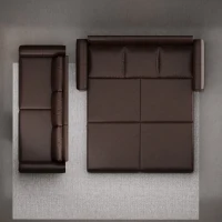 94" 3-in-1 Convertible Sleeper Sofa with Nailhead Trim & Rolled Arm, Chesterfield Sofa, Multi-Functional, 94" L x 35.5" W x 38.5" H, Dark Brown(m-8)