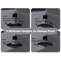 King Size Upholstered Platform Bed with Velvet Headboard, Metal & Solid Wood Frame, 97.5" L x 93" W x 42" H, Black(m-5)