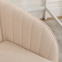 Adjustable Swivel Chair with Memory Foam Cushion and Lumbar Support, Ergonomic Office Chair with Silver Base, 25" L x 23" W x 38" H, khaki(m-8)