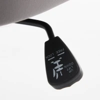 Adjustable Swivel Chair with Memory Foam Cushion and Lumbar Support, Ergonomic Office Chair with Golden Base, 25" L x 23" W x 38" H, Gray(m-9)