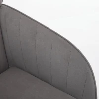 Adjustable Swivel Chair with Memory Foam Cushion and Lumbar Support, Ergonomic Office Chair with Golden Base, 25" L x 23" W x 38" H, Gray(m-7)