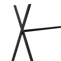 Metal Twin Size House Platform Bed with Triangle Structure, Sturdy Frame, and Safety Railings, 78" L x 41" W x 63" H, Black(m-6)