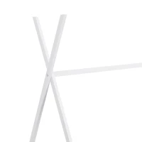 Metal Twin Size House Platform Bed with Triangle Structure, Sturdy Frame, and Safety Railings, 78" L x 41" W x 63" H, White(m-6)