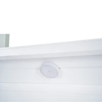 Full Size House Platform Bed with LED Lights, Multi-Storage, and Sturdy Pine Wood Construction, 87.5" L x 58.5" W x 39.5" H, White(m-7)