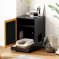 Cat Litter Box Enclosure with Sisal Door, Easy-Clean Wheels, Hidden Cat Washroom, Kitty End Table, 22.5" L x 20" W x 31.5" H, Light Oak(m-8)