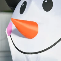 HOMCOM 8’ Christmas Inflatables Outdoor Decorations Snowman, Blow-Up Yard Christmas Decor with LED Lights Display(m-9)