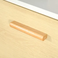 HOMCOM Floor Storage Cabinet with 3 Drawers & 3 Shelves Free Standing Drawer Chest, Sideboard Storage Organizer for Living Room Office(m-9)