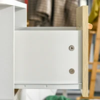 HOMCOM Floor Storage Cabinet with 3 Drawers & 3 Shelves Free Standing Drawer Chest, Sideboard Storage Organizer for Living Room Office(m-10)