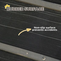 PawHut Folding Dog Ramp, 65 Inches Portable Pet Ramp with Carry Handle, Non-Slip Rubber Ramp for Cars Trucks and SUVs, Black(m-6)