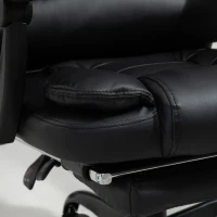 Vinsetto 7-Point Vibrating Massage Office Chair High Back Massaging Office Desk Chair with Lumbar Support, Footrest, Black(m-9)