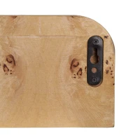 Eco-Friendly Design Burl Wood Floating Wall Shelf, MDF with Poplar Veneer, for Home Decor, 23.5" L x 5" W x 5" H, Brown(m-8)