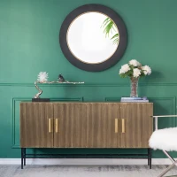 Aluminum Candle Holder with Marble Stand, Nature-Inspired Design, 24.5" L x 5" W x 10" H, Multicolor(m-5)