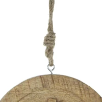 6" Set of 12 Wooden Snowflake Christmas Ornaments, Decorative Hanging Holiday Tree Decorations, Multicolor(m-8)