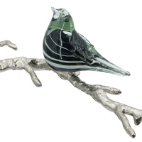 Aluminum Candle Holder with Marble Stand, Nature-Inspired Design, 24.5" L x 5" W x 10" H, Multicolor(m-9)