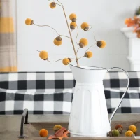 28" Set of 6 Acorn Spray Botanicals Decor for Harvest and Thanksgiving, Rustic Accent Table Decorations, Yellow(m-4)
