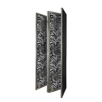 4-Panel Decorative Room Divider with Durable Metal Frame, Folding Privacy Screen, 18" L x 1.5" W x 73" H, Black(m-8)