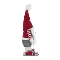 2 Piece Christmas Gnomes Decorations with Whimsical Design, Holiday Table Ornaments, 6" L x 4.5" W x 15" H, Multicolor(m-10)