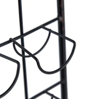 Floating Coffee Bar Shelf with Coffee Pod Holder, Hooks, and Storage Shelf, 23" L x 5.5" W x 29" H, Black(m-10)