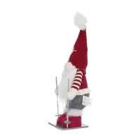 2 Piece Christmas Gnomes Decorations with Whimsical Design, Holiday Table Ornaments, 6" L x 4.5" W x 15" H, Multicolor(m-12)