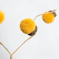 28" Set of 6 Acorn Spray Botanicals Decor for Harvest and Thanksgiving, Rustic Accent Table Decorations, Yellow(m-7)