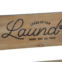 Vintage Farmhouse Charm Wall-Mounted Laundry Rack with Accordion Design, 3 Wooden Bars, 5 Hooks, for Towels and Delicates, Black Brown(m-11)