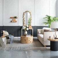 Eco-Friendly Design Burl Wood Floating Wall Shelf, MDF with Poplar Veneer, for Home Decor, 23.5" L x 5" W x 5" H, Brown(m-6)