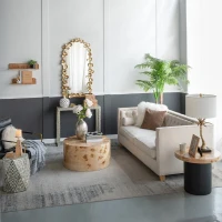 Eco-Friendly Design Burl Wood Floating Wall Shelf, MDF with Poplar Veneer, for Home Decor, 19&quot; L x 5&quot; W x 5&quot; H, Brown(m-6)