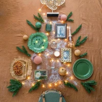 Set of 12 Decorative Hanging Tree Ornaments for Holiday Party Decorations, Glass Christmas Ball Ornaments, D3", Gold(m-7)