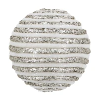 Set of 12 Plastic Decorative Hanging Balls for Holiday Party Decorations, Christmas Ball Ornaments, D4", Silver(m-4)