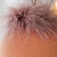 Set of 6 Decorative Glass Christmas Tree Hanging Ball Ornaments, Decorations for Holiday Party, D4", Brown(m-8)