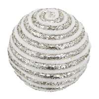 Set of 12 Plastic Decorative Hanging Balls for Holiday Party Decorations, Christmas Ball Ornaments, D4", Silver(m-3)