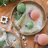 Set of 12 Glass Decorative Hanging Balls for Holiday Party Decorations, Christmas Ball Ornaments, D3", Green(m-6)