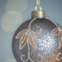 Set of 12 Glass Decorative Hanging Balls for Holiday Party Decorations, Christmas Ball Ornaments, D3", Silver(m-3)