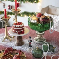 Set of 6 Christmas Glass Decorative Hanging Balls for Holiday Party Decorations, Christmas Ball Ornaments, D4", Gold(m-8)