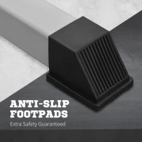 Soozier 2-Piece Barbell Rack, 53.5"-69.3" Height Adjustable Squat Rack Bench Press Rack, 440LBS Capacity(m-6)