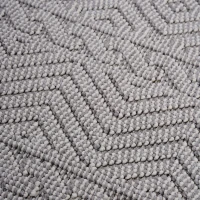 Naar 2x8 Geometric Indoor Outdoor Stain-Resistant Area Rug with Medium Pile Height, Kid and Pet-Friendly Carpet, 96" L x 26" W x 0.3" H, White(m-3)