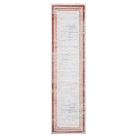 Naar 2x8 Stain-Resistant Area Rug with Cotton Backing, Medium Pile Height, Stylish Kid and Pet-Friendly Carpet, 96" L x 26" W x 0.35" H, Brown(m-2)