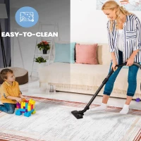 Naar 2x3 Stain-Resistant Area Rug with Cotton Backing, Medium Pile Height, Stylish Kid and Pet-Friendly Carpet, 36" L x 24" W x 0.35" H, Brown(m-3)