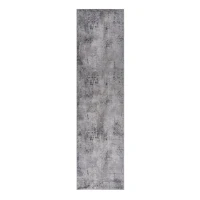 Naar 2x8 Abstract Stain-Resistant Area Rug with Non-Shedding Design, Kid and Pet-Friendly Carpet, 96" L x 26" W x 0.35" H, Ivory+Taupe(m-2)