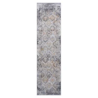 Naar 2x8 Stain-Resistant Rug Blancket with Non-Shedding Design and Cotton Backing, Kid and Pet-Friendly Carpet, 96" L x 26" W x 0.3" H, Multicolor(m-2)