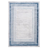 Naar 5x7 Stain-Resistant Area Rug with Cotton Backing, Medium Pile Height, Stylish Kid and Pet-Friendly Carpet, 90" L x 63" W x 0.35" H, Blue