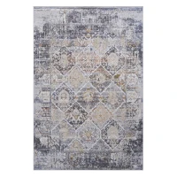 Naar 5x7 Stain-Resistant Area Rug with Non-Shedding Design and Cotton Backing, Kid and Pet-Friendly Carpet, 90" L x 63" W x 0.3" H, Multicolor(m-2)