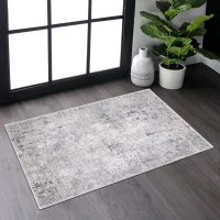 Naar 2x3 Abstract Stain-Resistant Area Rug with Non-Shedding Design, Kid and Pet-Friendly Carpet, 36" L x 24" W x 0.35" H, Gray(m-1)